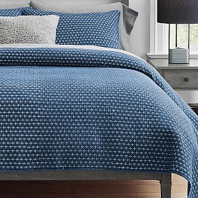 Denim Stitch Quilt | Pottery Barn Teen