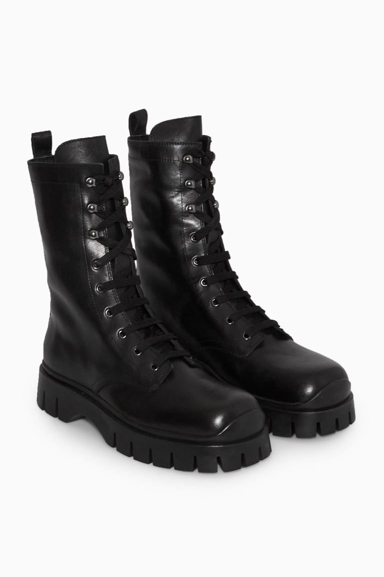 SCHNÜRSTIEFEL MIT DICKER SOHLE | H&M (DE, AT, CH, DK, NL, NO, FI)