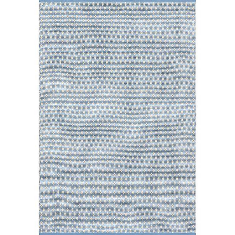 New! Blue and Ivory Dainty Diamond Area Rug, 8x10 | Kirkland's Home