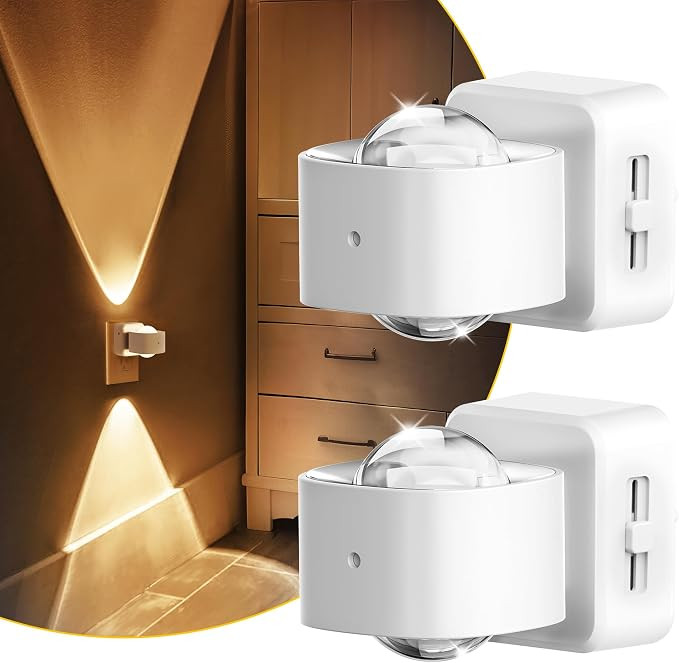 L LOHAS LED Night Lights Plug into Wall, Night Light Projector Light Sensor | Dusk to Dawn Sensor... | Amazon (US)