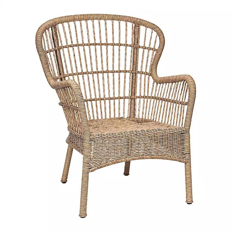 Natural Wicker Outdoor Chair | Kirkland's Home