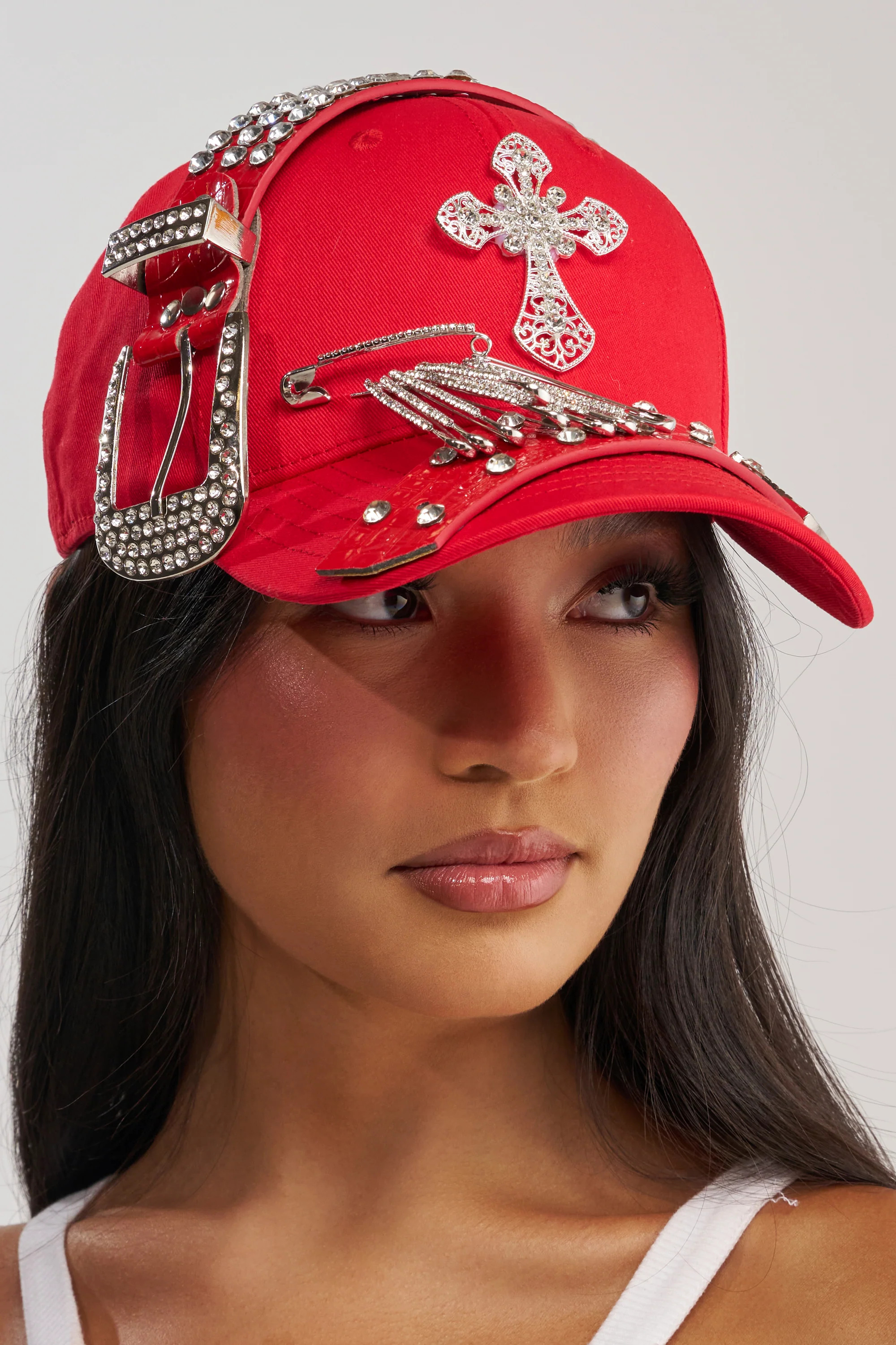 Crystal Embellished Cotton Dad Cap for Women | AKIRA | AKIRA