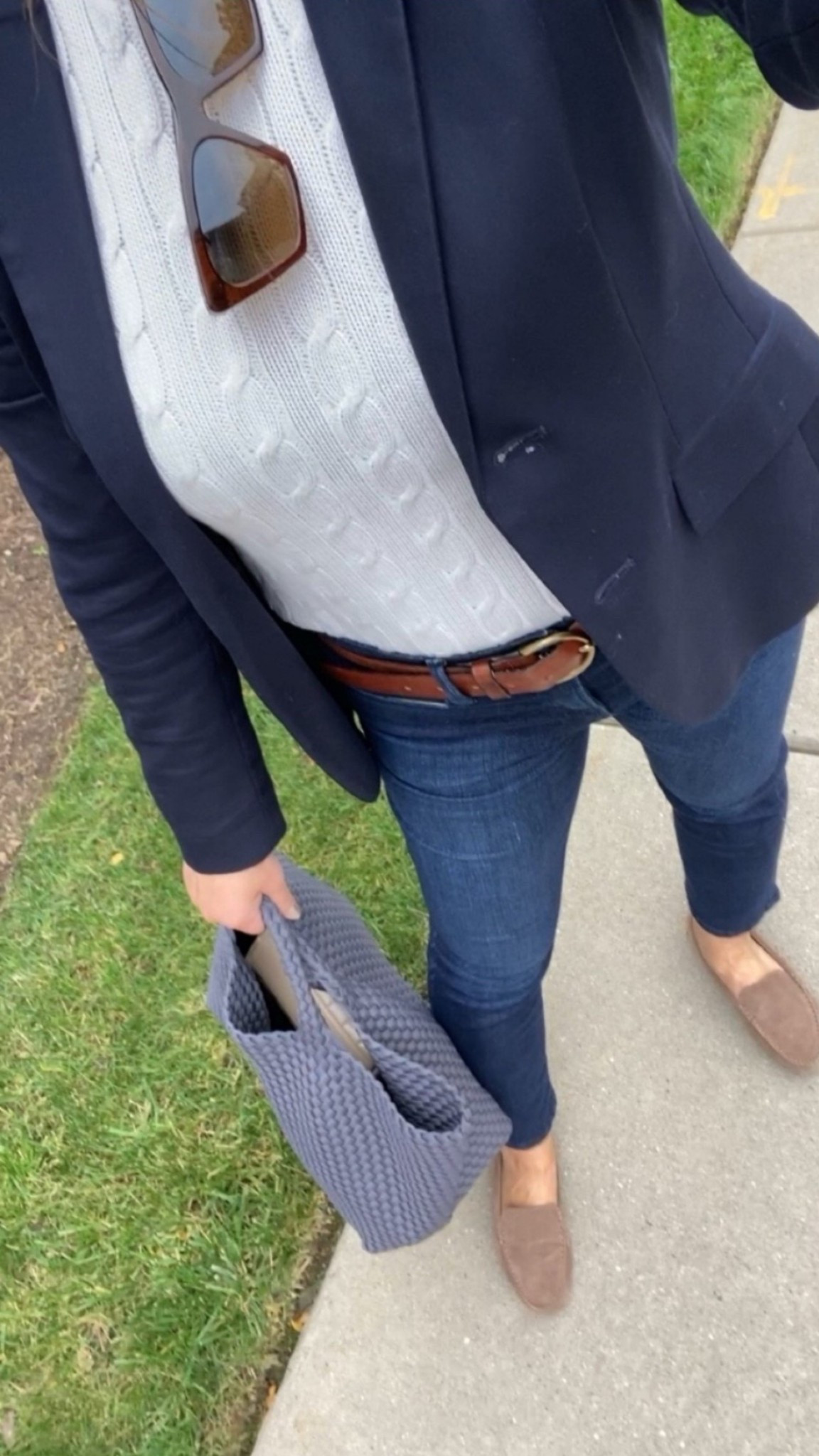 Workday chic ✨ I’m loving this classic combo — slim-fit ankle dark wash jeans, a cream cable-knit polo sweater, and my go-to navy blazer (wearing size small, J.Crew). You really can’t go wrong with a timeless navy blazer!

Finished the look with these stunning suede drivers 💙 They’ve got the cutest peg detail on the back and seriously feel like sneakers — buttery soft Italian leather and so comfy. I always go up half a size in these!

Linked everything for you 👉 #LTKworkwear #LTKstyle #LTKshoecrush #chiccomfort #navyblazerlove fall loafers

#LTKSeasonal #LTKShoeCrush #LTKWorkwear