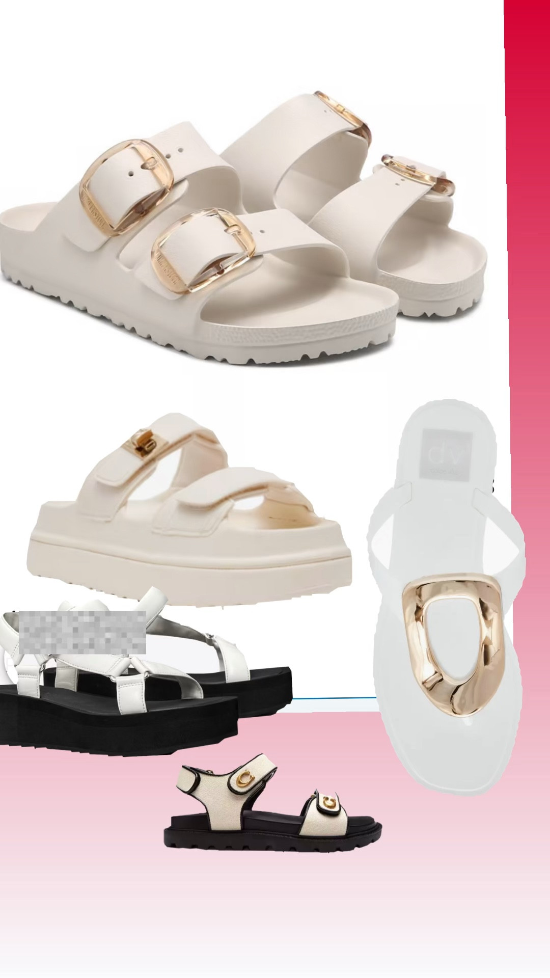 Neutral white sandal picks!! 