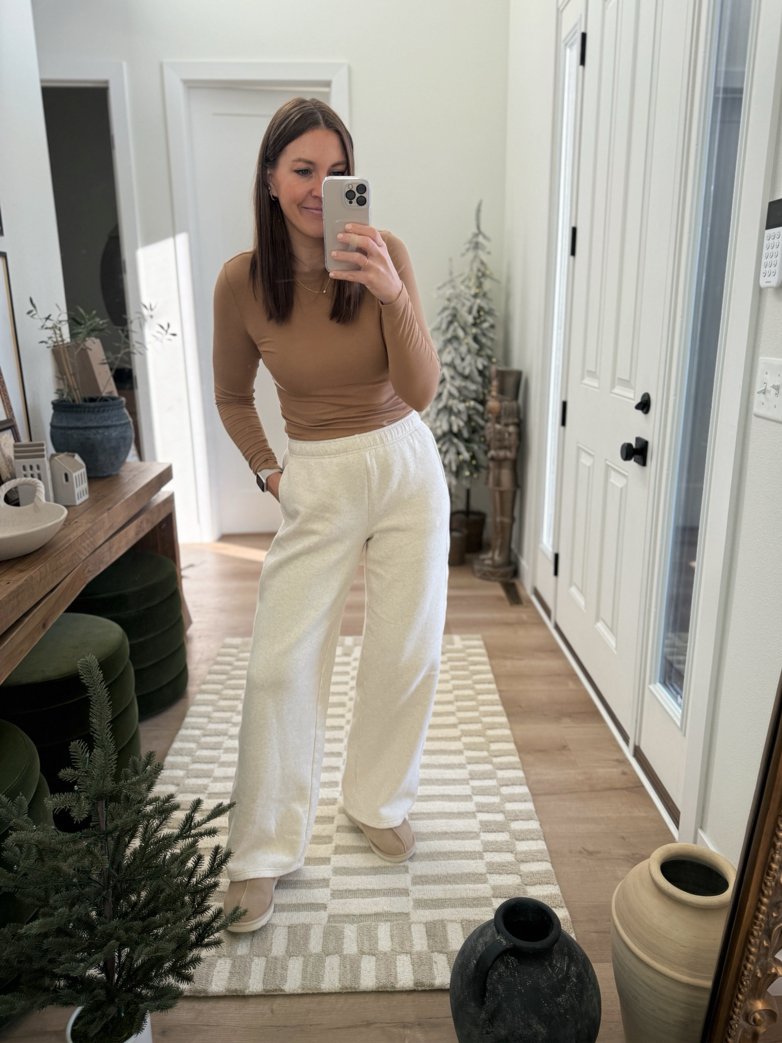 Give me all the wide leg sweatpants! I just got these this week and now they are 40% off. They are a nice thick fleece material. I am wearing a medium long.

#LTKFindsUnder50 #LTKSaleAlert