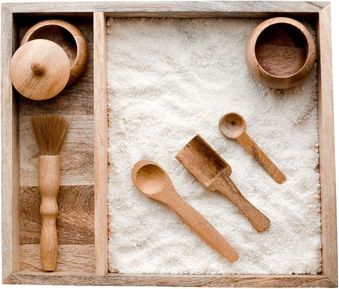 KOOKAROO Wooden Sensory Play Set | 7 Sensory Toys + 1 Sensory Bin for Toddlers & Preschool Childr... | Amazon (US)