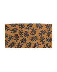 20x40 Lori Leaves Rubber Embossed Coir Doormat | Rugs | Marshalls | Marshalls