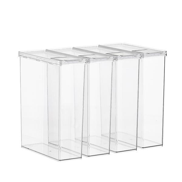 Case of 4 T.H.E. Cereal Canister Clear | The Container Store