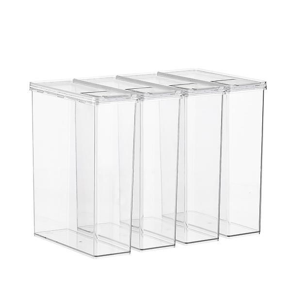 Case of 4 T.H.E. Cereal Canister Clear | The Container Store