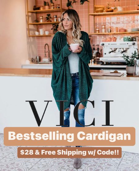 Best Selling Relaxed Fit Holiday Cardigan from Vici Dolls!!  Marked down to $40!!  Save an extra 30% and get free shipping as well with code: BESTDEAL30!!

Cardi, cardigan, holiday, casual, comfy, cozy, steal, sale alert, vici dolls, oversized.

#LTKunder50 #LTKsalealert #LTKCyberweek