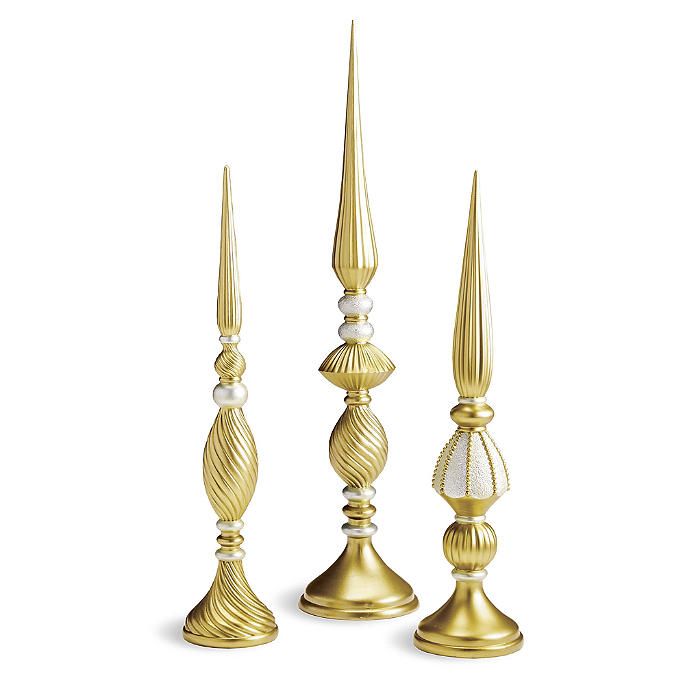 Decorative Finials, Set of Three | Frontgate | Frontgate