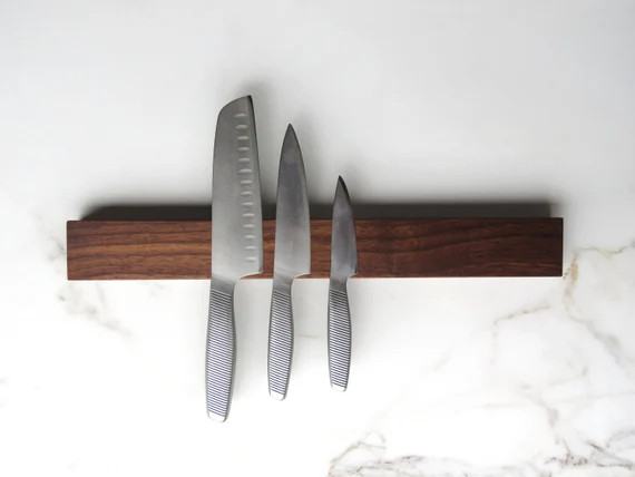 Wooden Magnetic Knife Holder Wall Mounted Magnetic Knife | Etsy | Etsy (US)