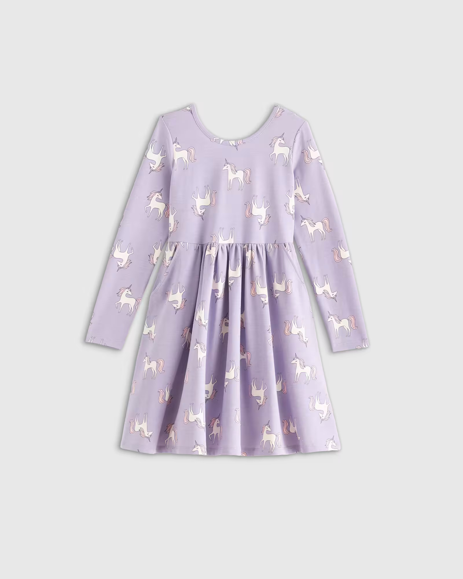 Organic Cotton Long Sleeve Skater Dress - Toddler Girl | Quince