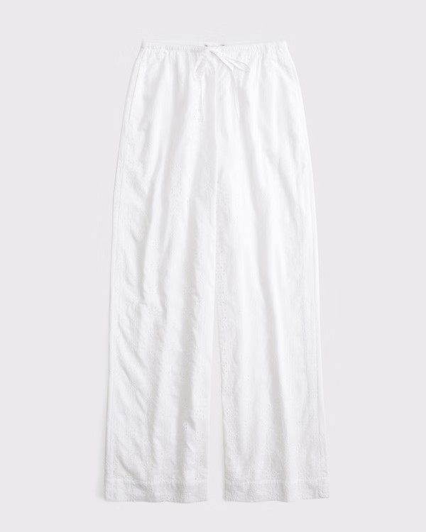Women's Eyelet Pull-On Pant | Women's Bottoms | Abercrombie.com | Abercrombie & Fitch (US)