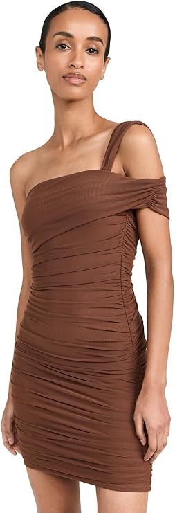 Women's Ruched Mesh Mini Dress | Amazon (US)