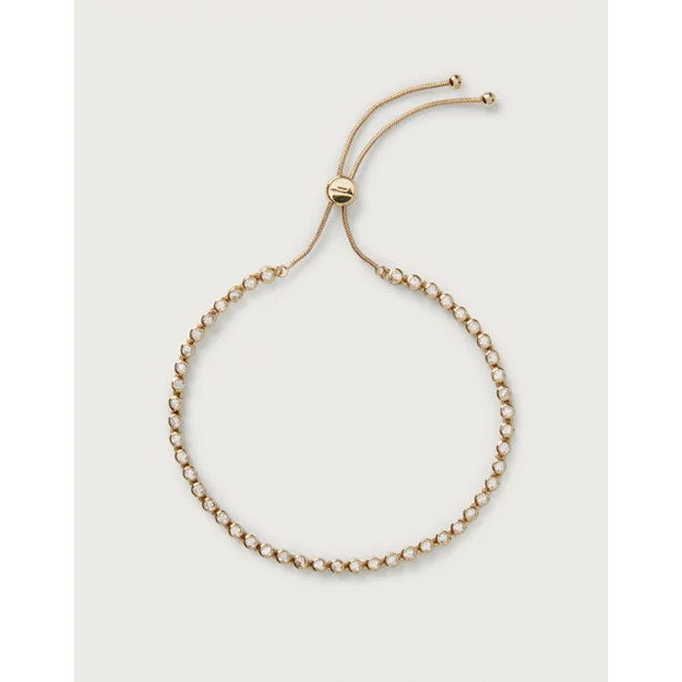 Gold Plated Set Stone Friendship Bracelet | The White Company UK & ROW