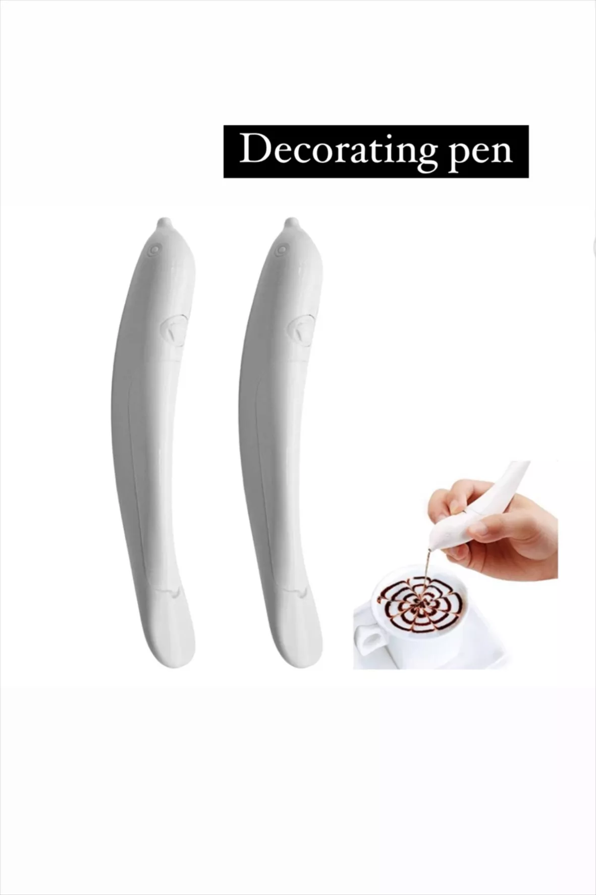 Electric Latte Art Pen for Coffee Cake Spice Pen Cake Decoration Pen Coffee