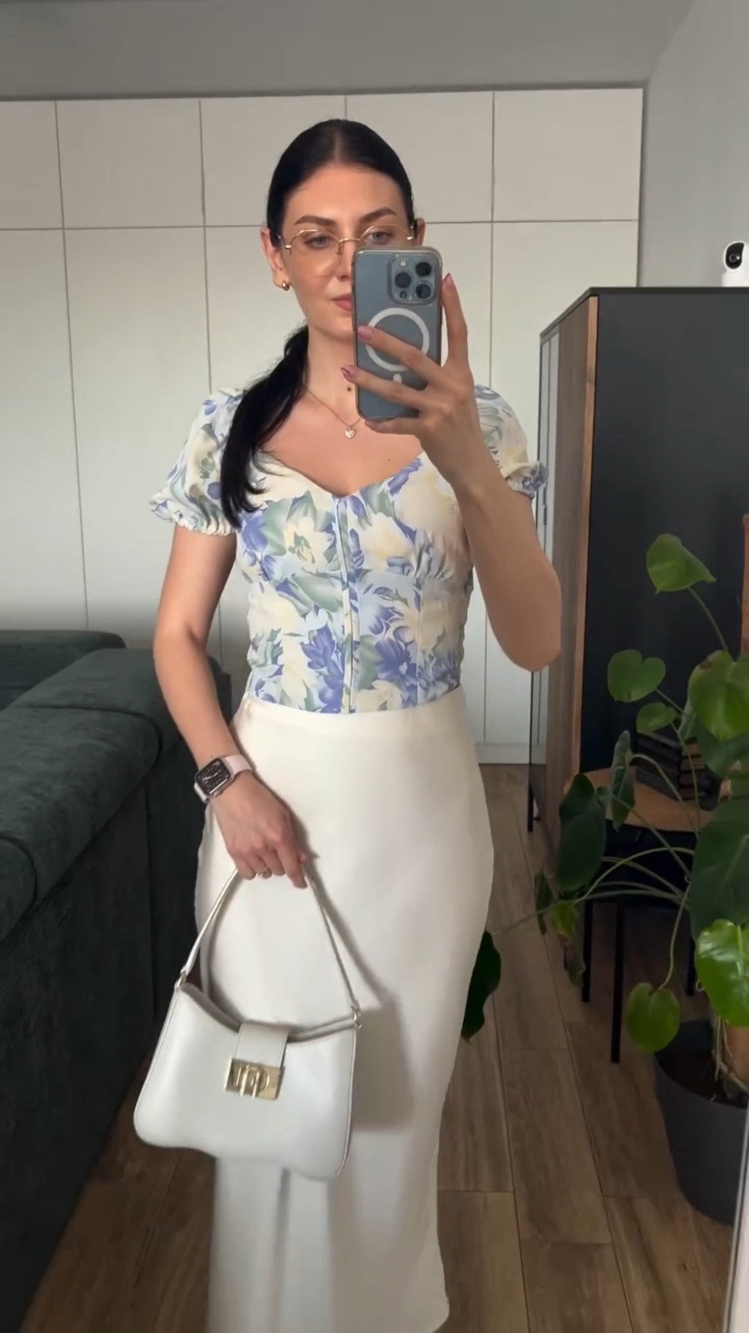 A feminine & floral outfit to wear this summer. Perfect for the office or for an everyday cute, but comfy look. 🦋☀️

#officeoutfits #workwear #summeroutfitideas #satinskirt #babyblueshoes #adidasspezial

#LTKsummer #LTKstyletip #LTKshoes