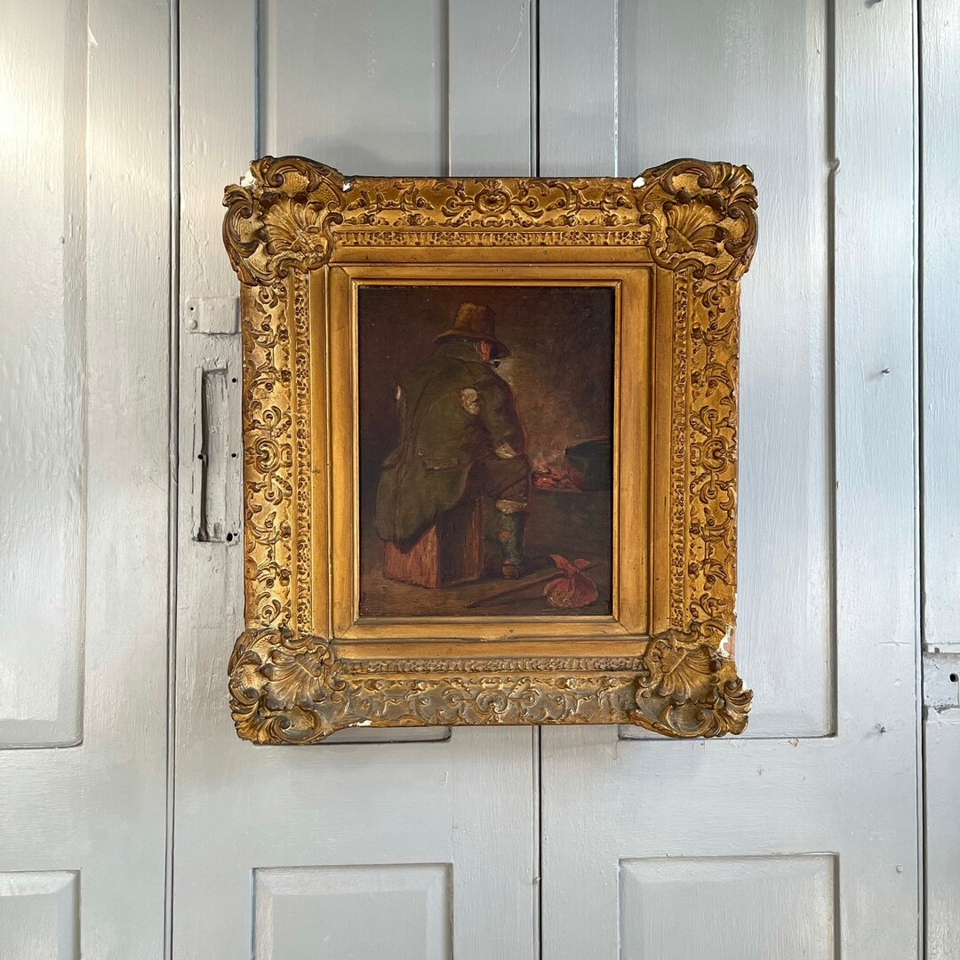 Antique Georgian early Victorian oil painting portrait of a traveller | Etsy (CAD)