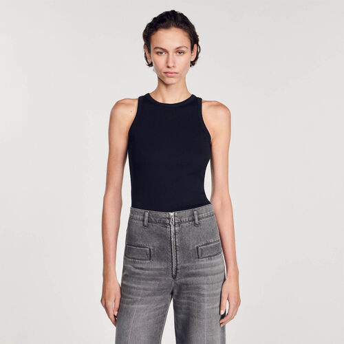 Embroidered vest top | Sandro US | Sandro-Paris US