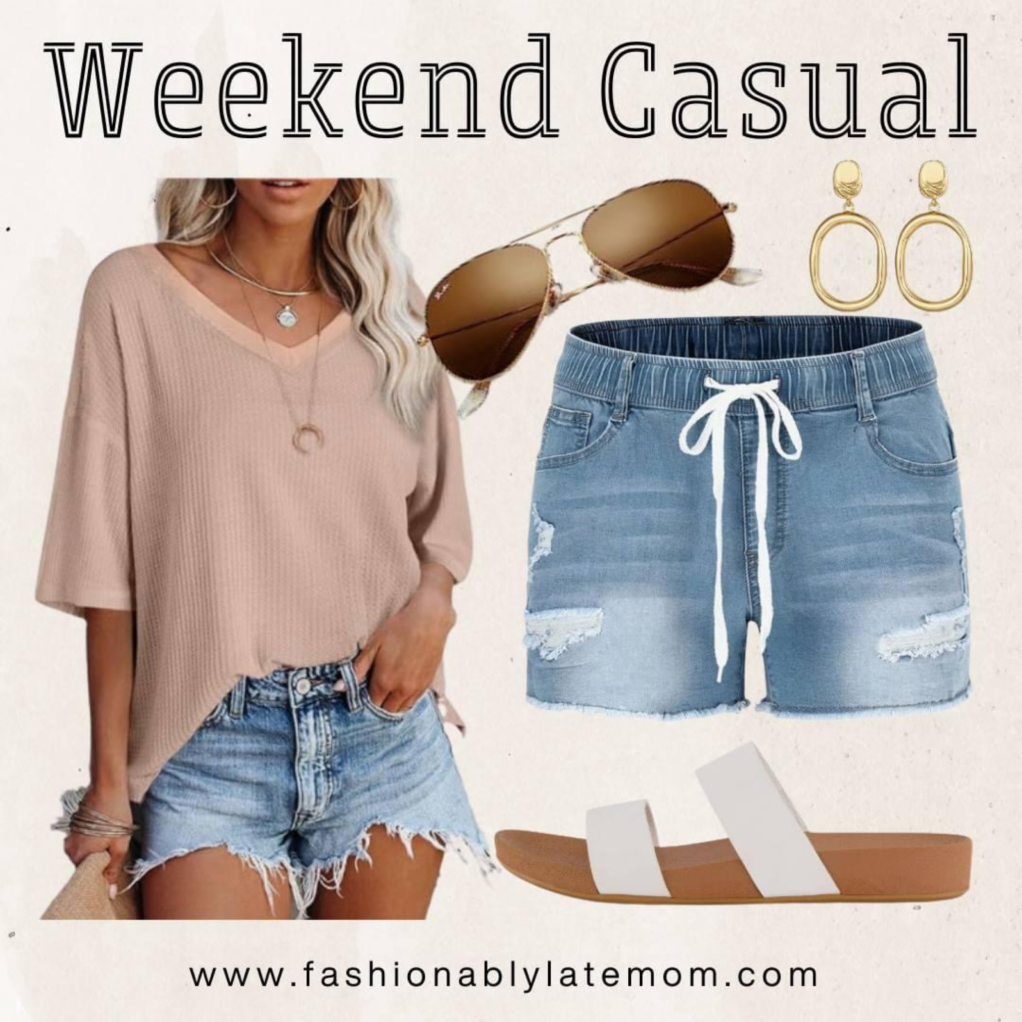 Weekend casual 
Fashionablylatemom 
Fashionably late mom 