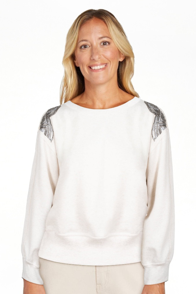 Jessica Simpson Women's Khissa Embellished Pullover Top, Sizes XS-XL | Walmart (US)