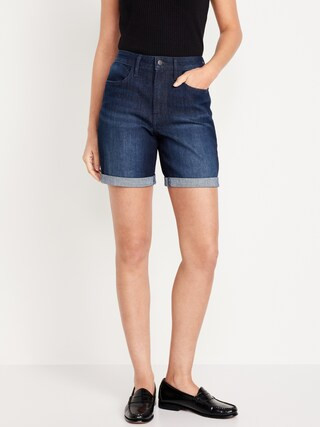 High-Waisted Wow Jean Shorts -- 7-inch inseam | Old Navy (US)