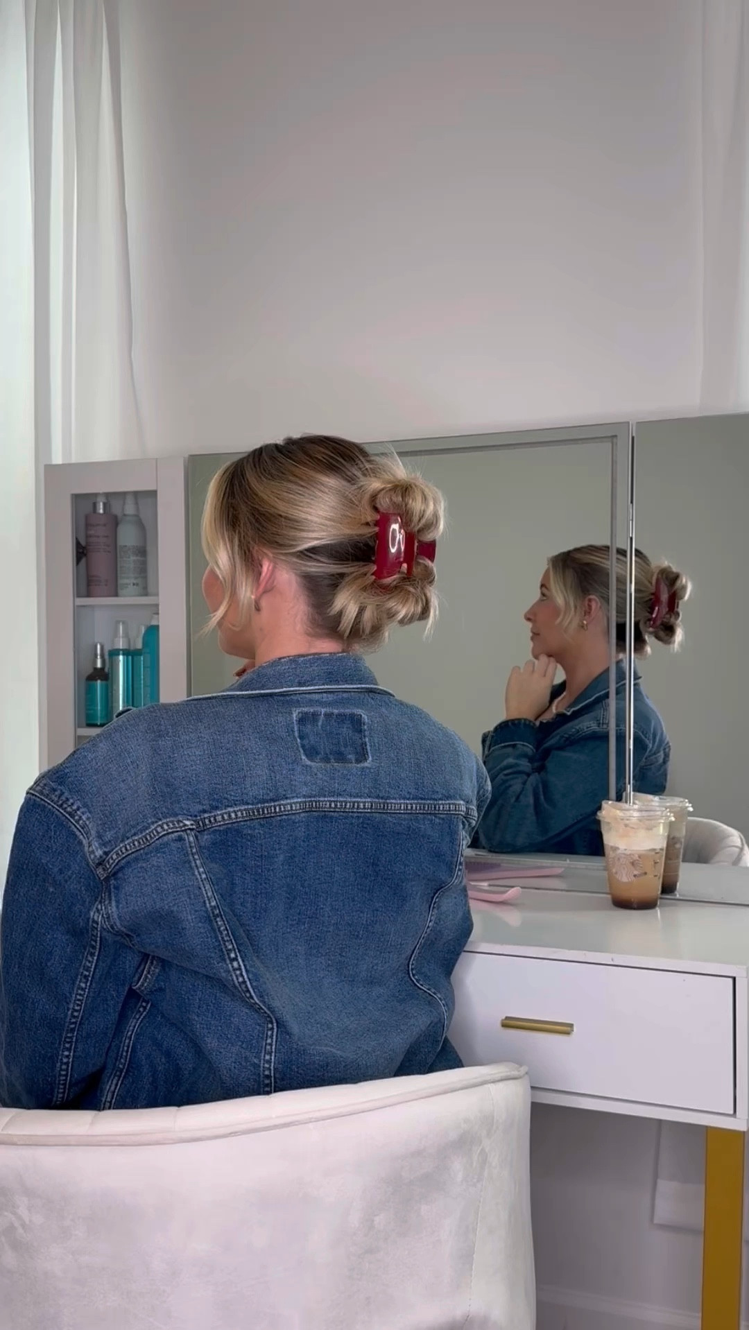 Claw clip hack for short hair using the cutest red claw clip! 

This medium sized red claw clip is perfect for short and fine hair! 

#LTKStyleTip #LTKBeauty