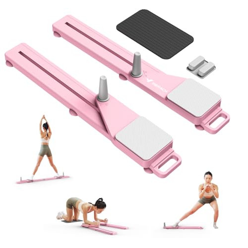MERACH Pilates Board, Multifunctional Abdominal Plate, Detachable Ab Trainer Machine with Anti-Slip and Quiet Design, Portable Pilates Reformer for Core Workouts, Home Gym Equipment for Women (Pink) | Amazon (US)