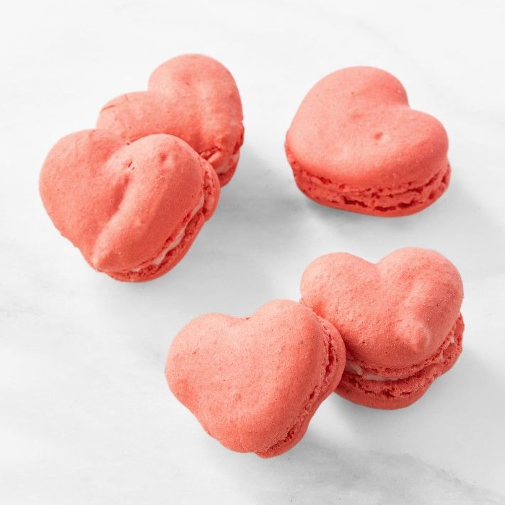 Cookie Crumbs and Crust Heart Shaped Macarons | Williams-Sonoma