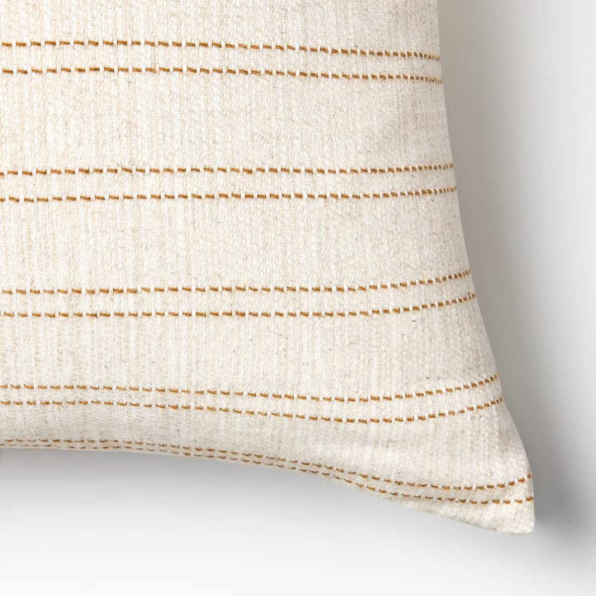 Oversize Woven Striped Square Throw Pillow Neutral/Dark Tan - Threshold™ designed with Studio M... | Target