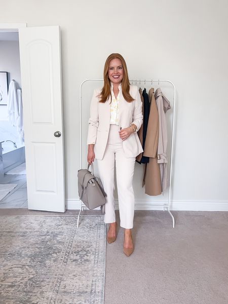 Ann Taylor 40% off suit style! This suit is so flattering for the summer! Perfectly light and easy to style!

#LTKworkwear #LTKsalealert #LTKSeasonal