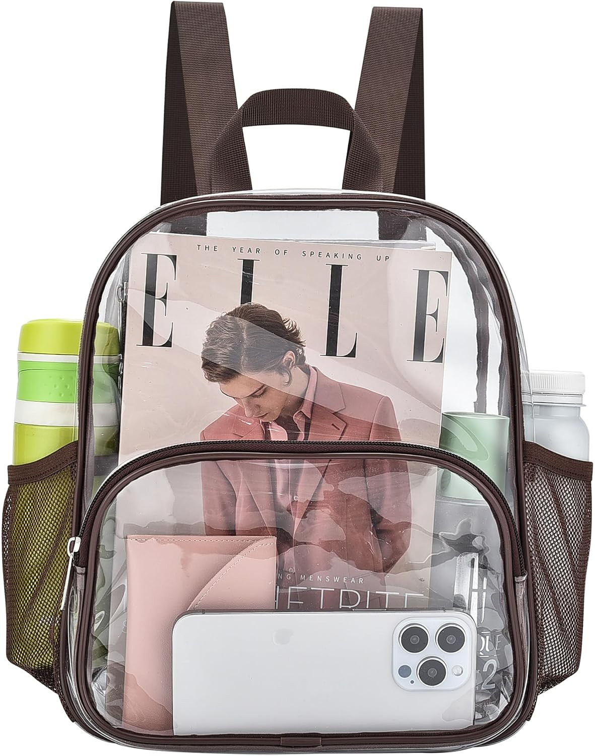 Clear Backpack for Stadium Events Stadium Approved Fashion Women Backpack | Amazon (US)