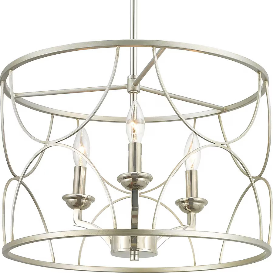Progress Lighting Landree 3-Light Gray Traditional Chandelier | Lowe's