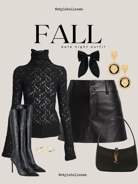 Fall date night outfit 
Fall outfit 
Boots 
Skirt


#LTKSeasonal #LTKHalloween #LTKstyletip