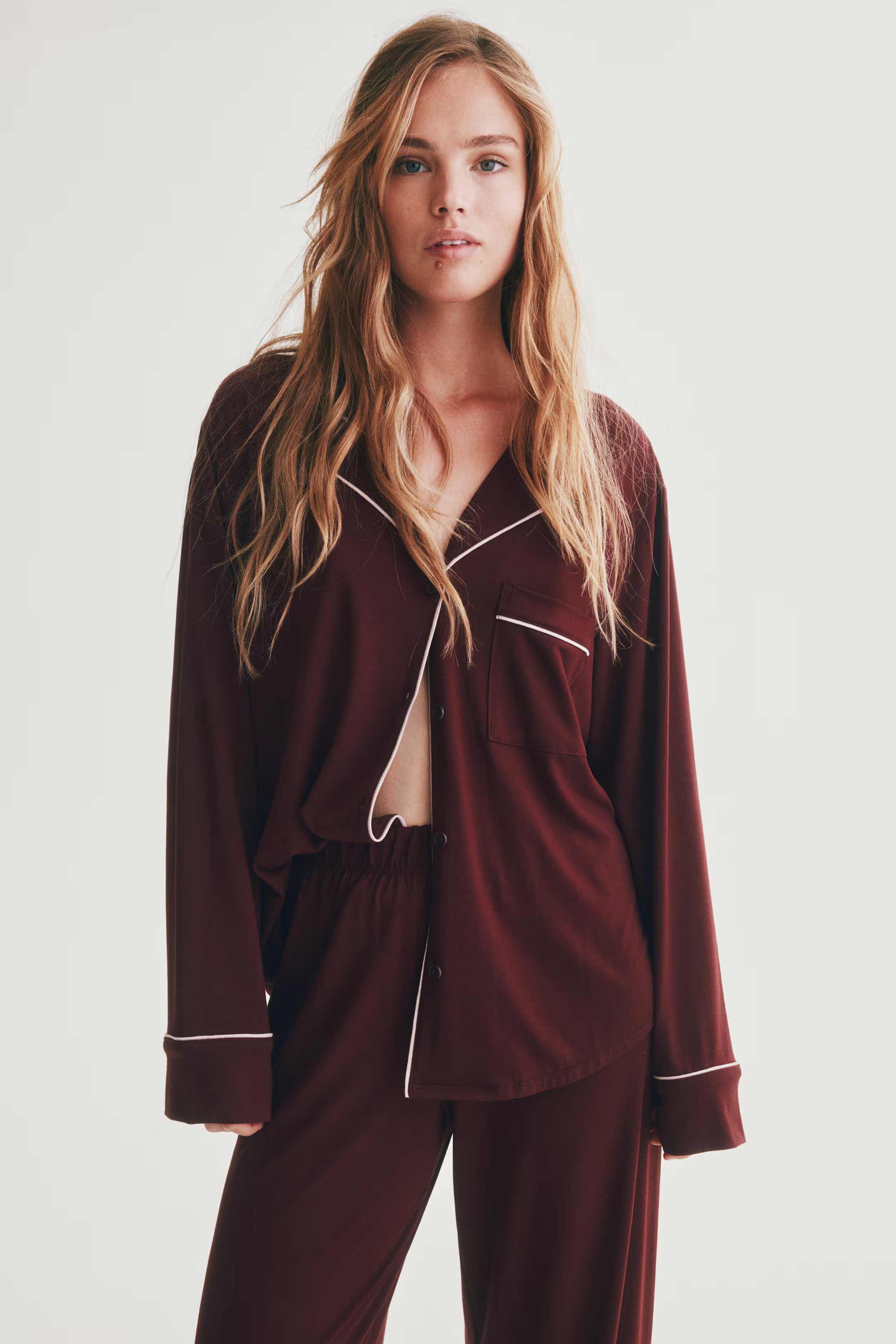 Viscose-blend pyjamas | H&M (UK, MY, IN, SG, PH, TW, HK)
