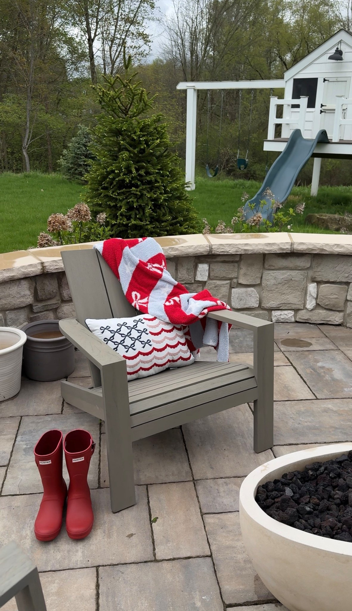 Fire Pit Coziness 🧨💙🧶
$15 Pillows and the blanket is 50x60 and $25! 

#LTKU #LTKHome #LTKSeasonal
