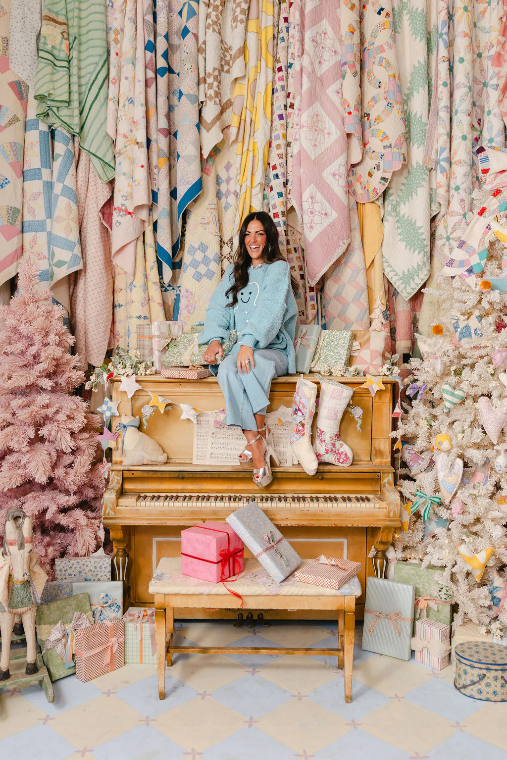 Gingerbread Lev Sweater | Sky | Shop Talulah