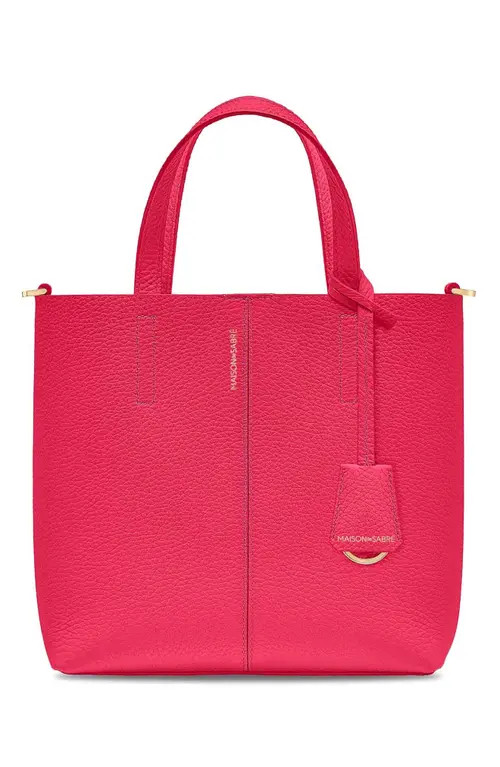 MAISON de SABRÉ Small Leather Soft Tote in Fuchsia Lavender at Nordstrom | Nordstrom