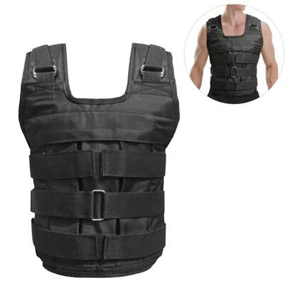 Adjustable Weighted Vest Weight Jacket 110lb Adjustable Straps Black | SHEIN