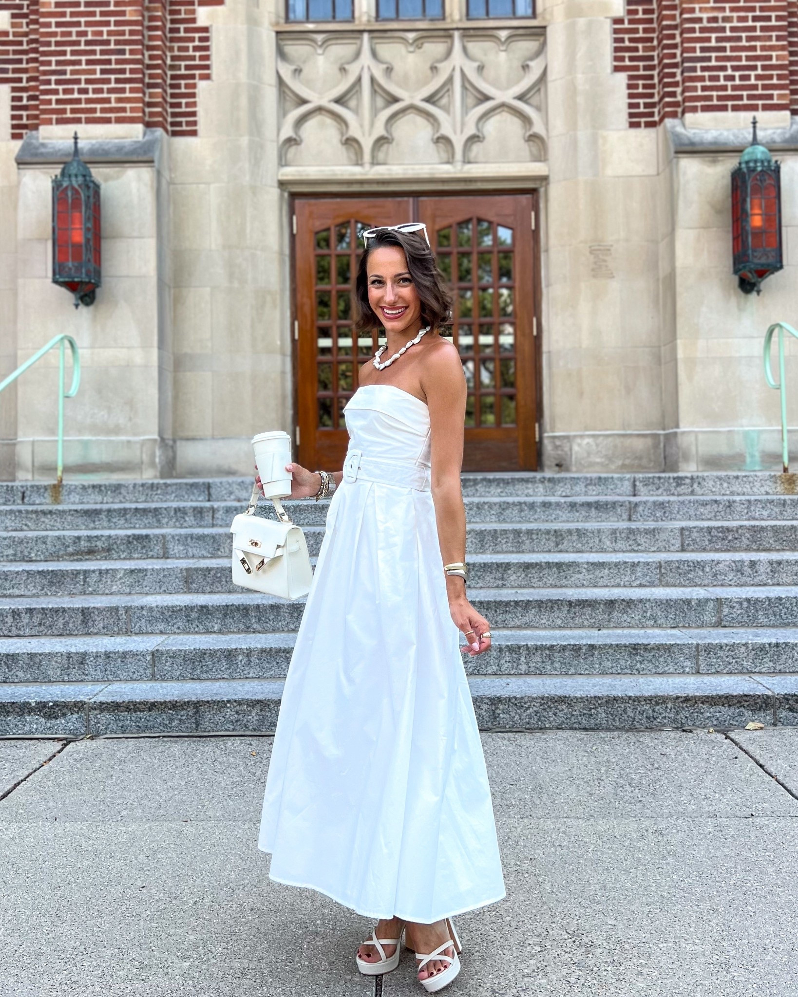 Strapless poplin maxi dress runs tts (wearing an xs)

#LTKStyleTip #LTKFindsUnder100 #LTKWedding