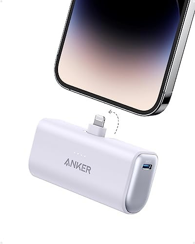 Anker Nano Power Bank with Built-in Lightning Connector, Portable Charger 5,000mAh MFi Certified ... | Amazon (US)