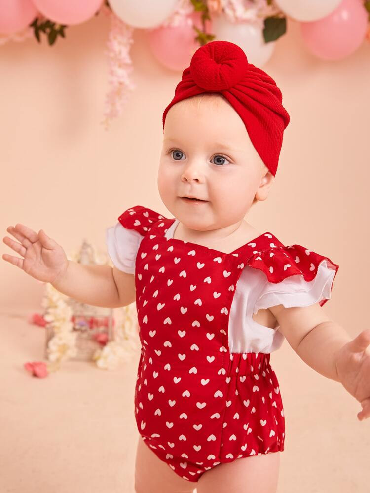 Baby Solid Bow Decor Hat & Hair Band | SHEIN