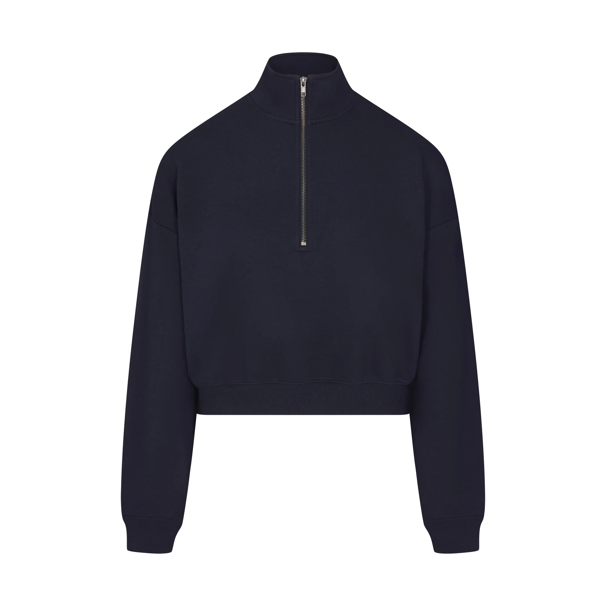 DRAPEY FRENCH TERRY HALF ZIP | NAVY | SKIMS | SKIMS (US)
