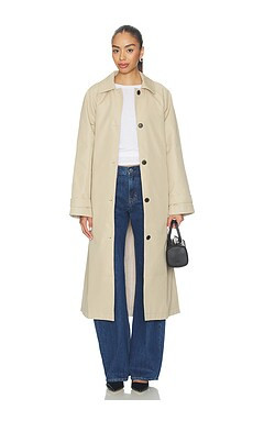 EAVES x Jasmine Tookes Lena Car Coat in Khaki from Revolve.com | Revolve Clothing (Global)