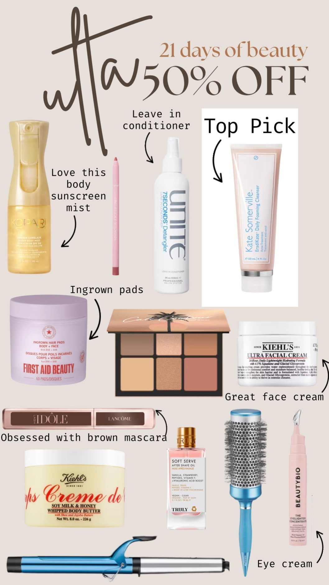 Ulta 50% off beauty deals

#LTKSpringSale #LTKBeauty