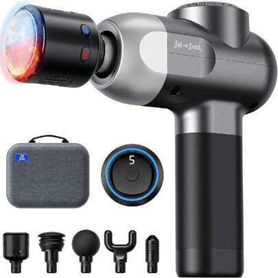 BOB AND BRAD C2 Pro Massage Gun With Heat And Cold Massage Head,Deep Tissue Percussion Muscle Massager With 5 Speeds + 5 Heads | SHEIN