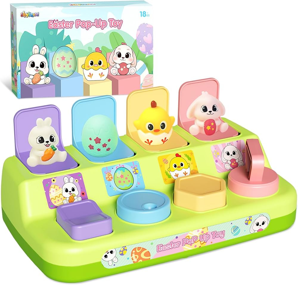 Easter Pop Up Toys for Toddlers, Toddler Toys for Easter Bakset Stuffers, Early Educational Toys,... | Amazon (US)