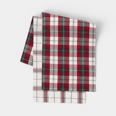 Plaid Reversible Table Runner - Threshold™ | Target