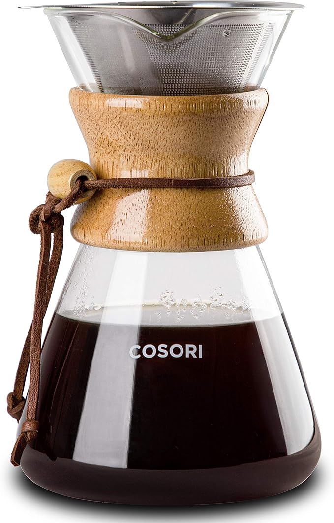 COSORI Pour Over Coffee Maker with Double-layer Stainless Steel Filter, Coffee Dripper Brewer & G... | Amazon (US)
